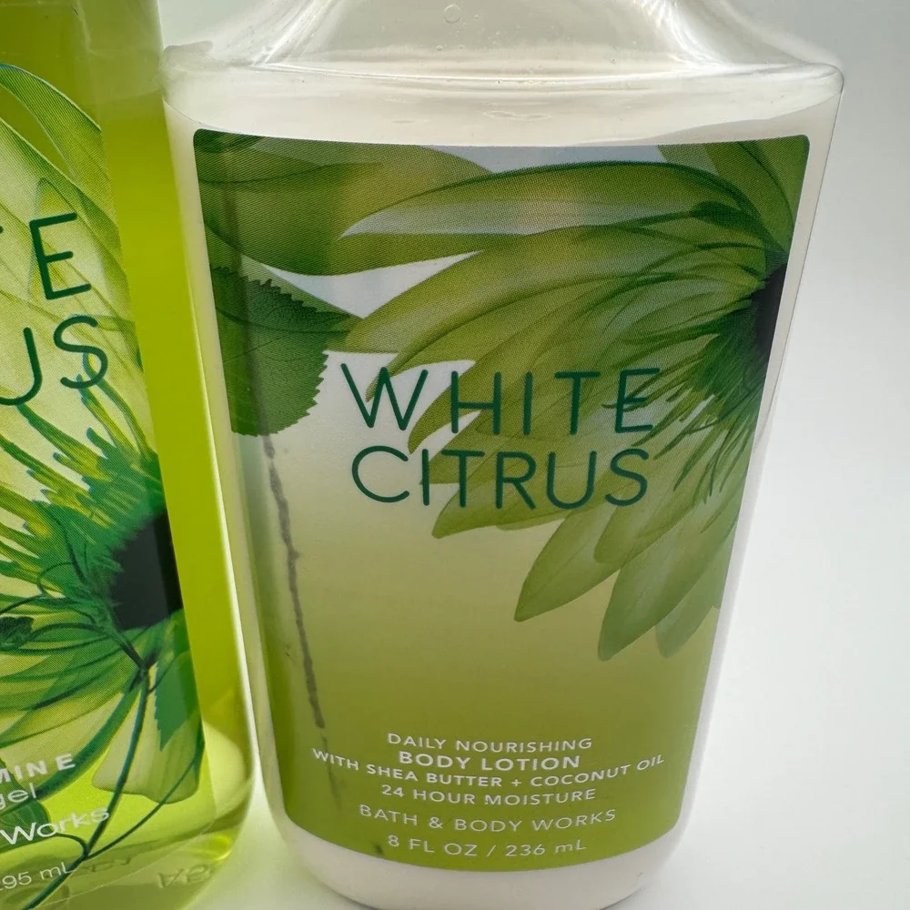 Bath & Body Works White Citrus Shower Gel & Body Lotion Set 18oz